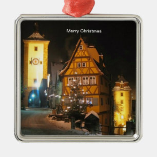 CHRISTMAS IN ROTHENBURG DEUTSCHLAND ORNAMENT AUS METALL