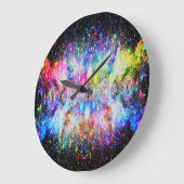 Christmas in Space Clock Große Wanduhr (Winkel)