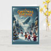 Christmas in Tartaria Card Vintage Conspiracy Karte (Gelbe Blume)