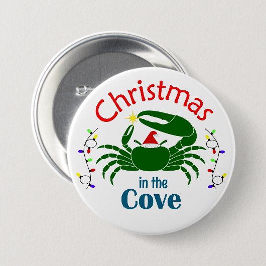 Christmas in the Cove Large Button (Vorne & Hinten)