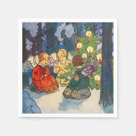 Christmas in the forest - Zdenek Guth Serviette (Vorderseite)