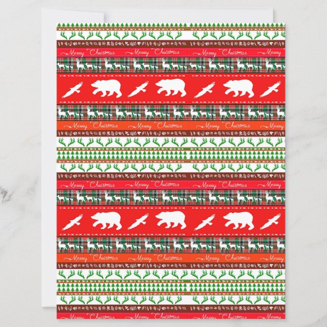 Christmas in the woods christmas craft paper (Vorderseite)