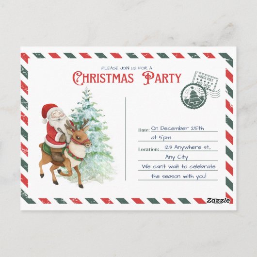 Christmas in u postkarte (Rückseite)