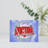 CHRISTMAS INTERNIST FEIERTAGSPOSTKARTE (Stehend Vorderseite)