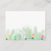 Christmas invitation  begleitkarte (Rückseite)