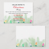 Christmas invitation  begleitkarte (Vorne/Hinten)