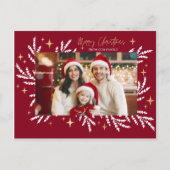 christmas invitation card feiertagspostkarte (Vorderseite)