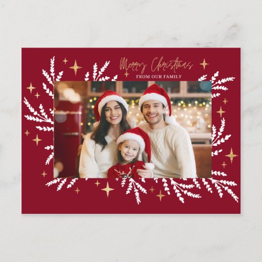 christmas invitation card feiertagspostkarte (Vorderseite)