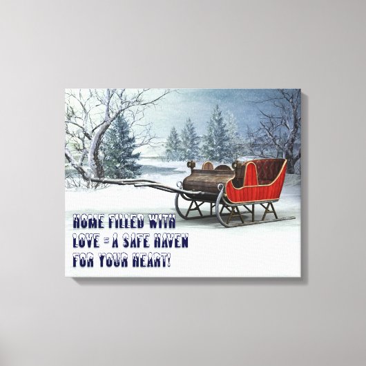 CHRISTMAS INVITATION LEINWAND (Vorderseite)
