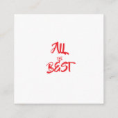 christmas invitations cards begleitkarte (Rückseite)