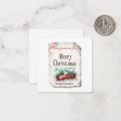 christmas invitations cards mitteilungskarte (Vorderseite/Rückseite Beispiel)