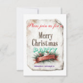 christmas invitations cards RSVP karte (Vorderseite)