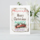 christmas invitations cards RSVP karte (Stehend Vorderseite)