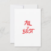 christmas invitations cards RSVP karte (Rückseite)