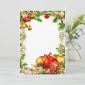 CHRISTMAS INVITATIONSKARTE EINLADUNG (Stehend Vorderseite)