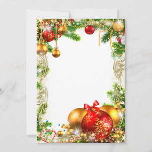 CHRISTMAS INVITATIONSKARTE EINLADUNG