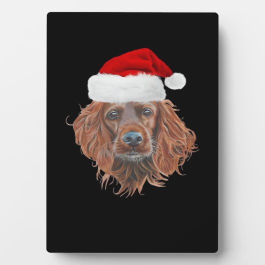 Christmas Irish Setter Classic T-Shirt Fotoplatte (Vorderseite)
