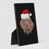 Christmas Irish Setter Classic T-Shirt Fotoplatte (Seite)