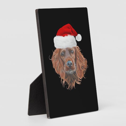 Christmas Irish Setter Classic T-Shirt Fotoplatte (Seite)
