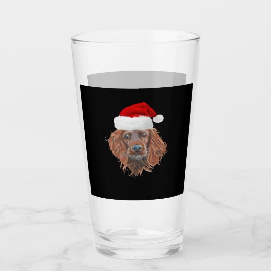 Christmas Irish Setter Classic T-Shirt Glas (Vorderseite)