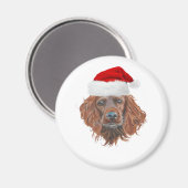 Christmas Irish Setter Classic T - Shirt Magnet (Vorderseite/Rückseite)