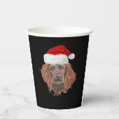Christmas Irish Setter Classic T - Shirt Pappbecher (Vorderseite)