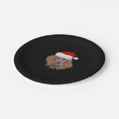 Christmas Irish Setter Classic T - Shirt Pappteller (Schrägansicht)