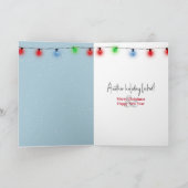 Christmas Irish Setter Dog Feiertagskarte (Innenseite)