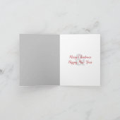 Christmas Irish Setter Feiertagskarte (Innenseite)