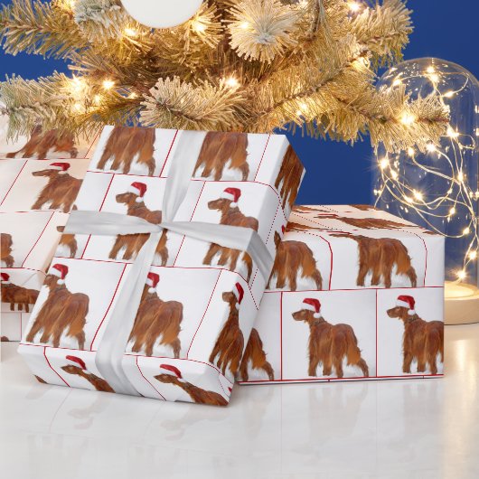 Christmas Irish Setter Geschenkpapier (Feiertage)