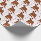 Christmas Irish Setter Geschenkpapier (Ecke)