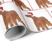 Christmas Irish Setter Geschenkpapier (Rolleneckpunkt)