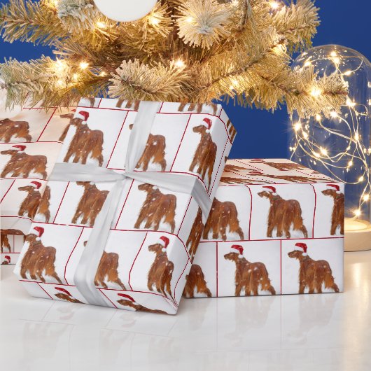 Christmas Irish Setter Geschenkpapier (Feiertage)