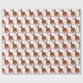 Christmas Irish Setter Geschenkpapier (Flach)