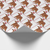 Christmas Irish Setter Geschenkpapier (Ecke)