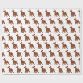 Christmas Irish Setter Geschenkpapier (Flach)