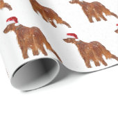 Christmas Irish Setter Geschenkpapier (Rolleneckpunkt)