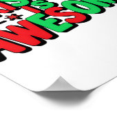 Christmas Is Awesome Digital Art Design Poster (Ecke)