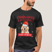 Christmas Is Better With A Golden Retriever Dog Lo T-Shirt (Vorderseite)