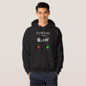 Christmas Is Calling Santa Sleigh Hoodie (Vorne ganz)