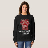 Christmas Is Coming Candy Cane Throne Sweatshirt (Vorne ganz)