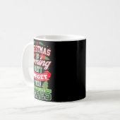 Christmas Is Coming Don't Forget The Trees Kaffeetasse (Vorderseite Links)