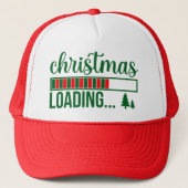 Christmas Is Loading Christmas  Designs Truckerkappe (Vorderseite)
