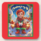 Christmas is my life, getränkeuntersetzer (Vorderseite)