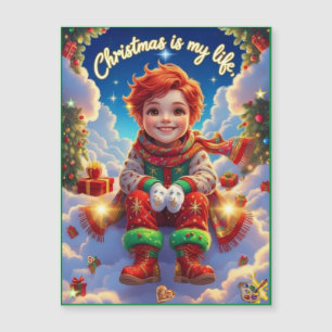 Christmas is my life, magnetkarte