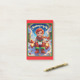 Christmas is my life,  post-it klebezettel