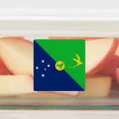 Christmas Island Flag Etiketten (Befestigt)