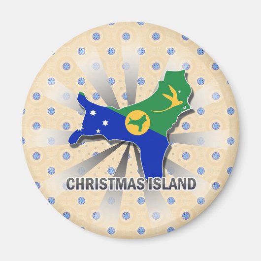 Christmas Island Flag Karte 2,0 Magnet (Vorne)