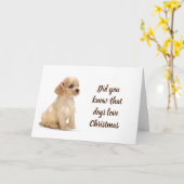 CHRISTMAS IST "BESONDERS" FÜR DIESEN COCKER-SPANIE KARTE (Gelbe Blume)