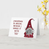 CHRISTMAS IST BESONDERS, WEIL ES MIT "IHNEN" IST KARTE (Gelbe Blume)